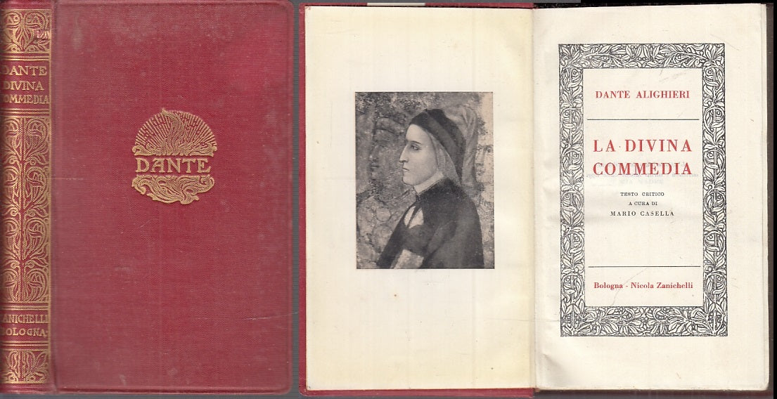 LN- LA DIVINA COMMEDIA - DANTE ALIGHIERI - ZANICHELLI --- 1923 - C - XFS60
