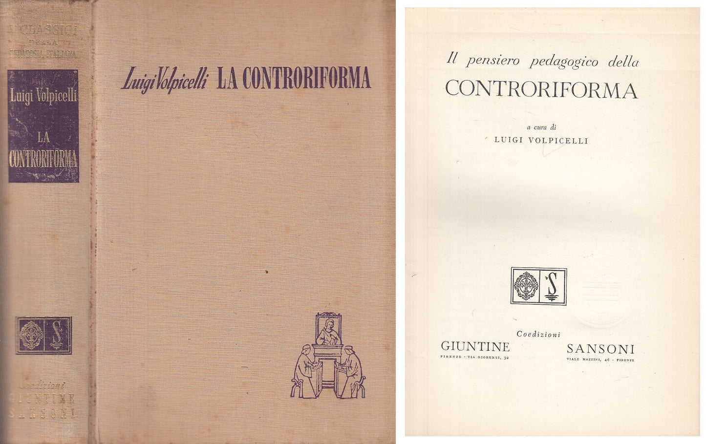 LS- LA CONTRORIFORMA - VOLPICELLI - GIUNTINE SANSONI --- 1960 - C - YFS493