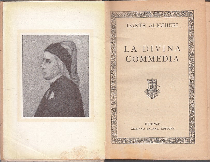 LN - LA DIVINA COMMEDIA - DANTE - SALANI --- 1928 - C - ZFS103