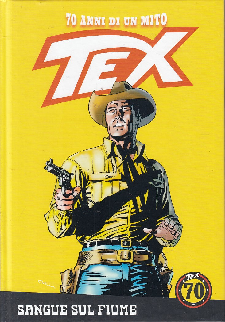 FB- 70 ANNI DI UN MITO TEX N.42 SANGUE SUL FIUME CON FIGURINE -- GdS -- C- G24