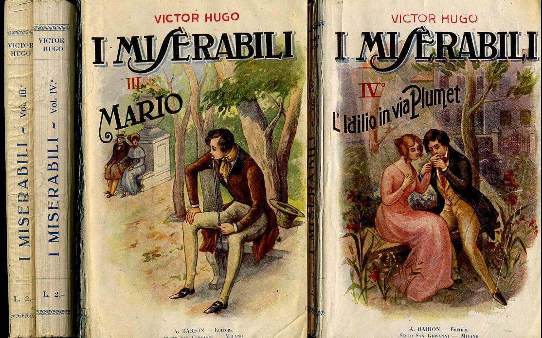 I MISERABILI VOLUMI 3 e 4 - VICTOR HUGO - BARION --- 1928 - B - XFS98