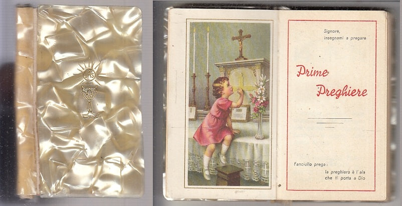 LD- PRIME PREGHIERE CRISTIANO CHIESA MESSA-- BERGAMO PACCHIANI--- 1961- C- XFS33