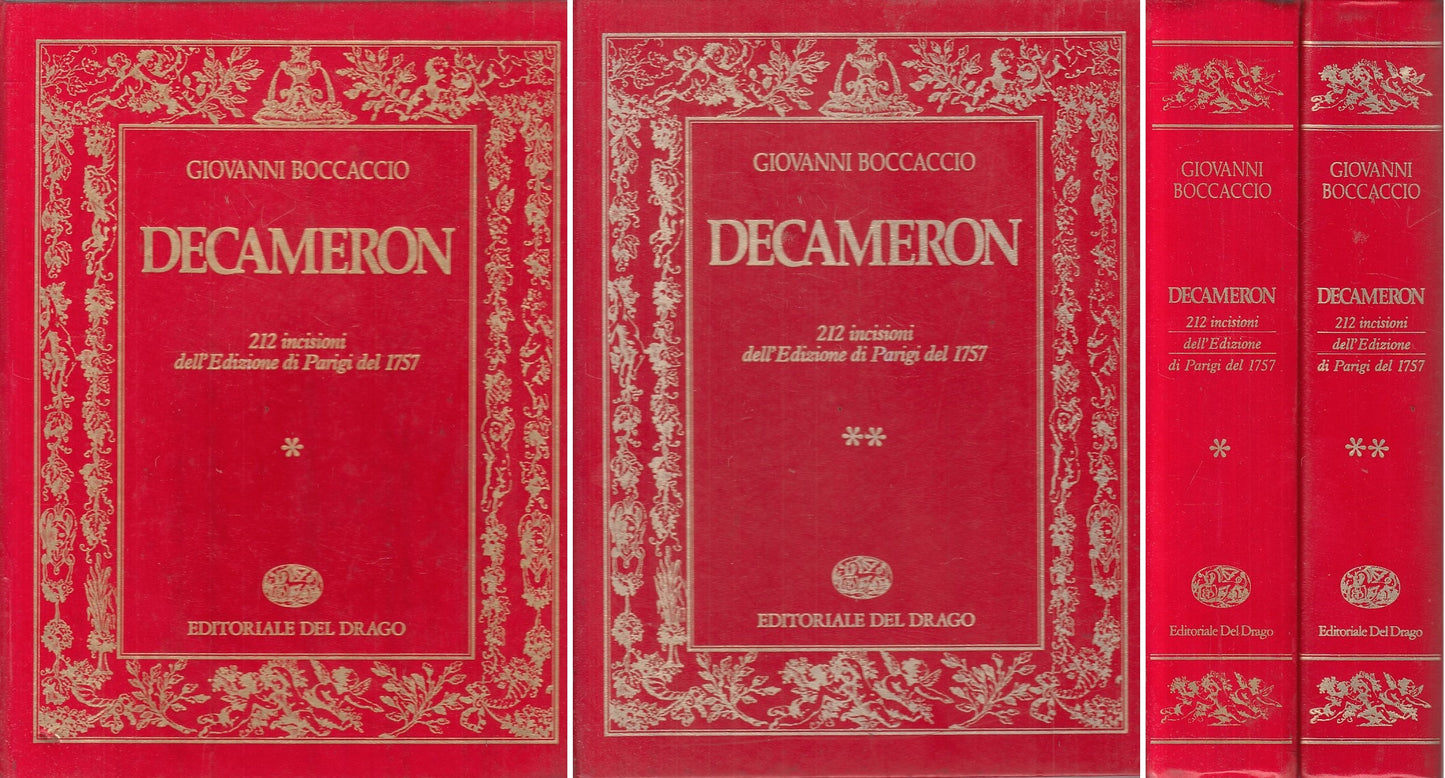 DECAMERON 2 VOLL. 212 INCISIONI- BOCCACCIO - DEL DRAGO --- 1983 - C - YFS788