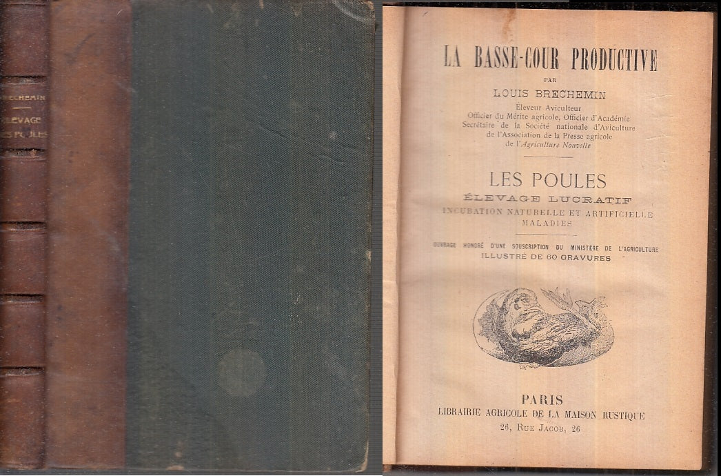 LH- LA BESSE COUR PRODUCTIVE- LOUIS BRECHEMIN- MAISON RUSTIQUE--- 1908- C-XFS101
