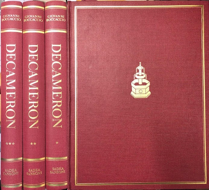 DECAMERON 3 VOLUMI - BOCCACCIO - SADEA SANSONI --- 1966 - C - YFS814