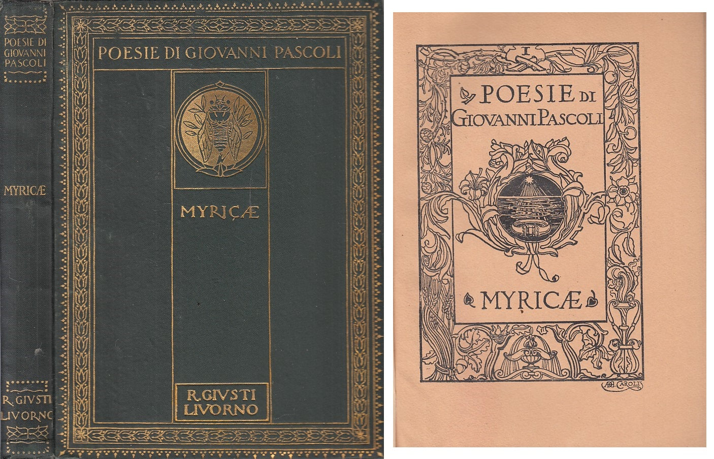 LN- MYRICAE - GIOVANNI PASCOLI - GIUSTI - POESIE -- 1927 - C - ZFS73