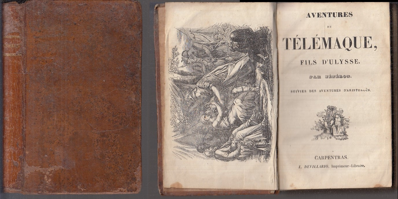 LH- AVENTURES TELEMAQUE FILS D'ULYSSE - FENELON - DEVILLARIO --- 1800- C- XFS100