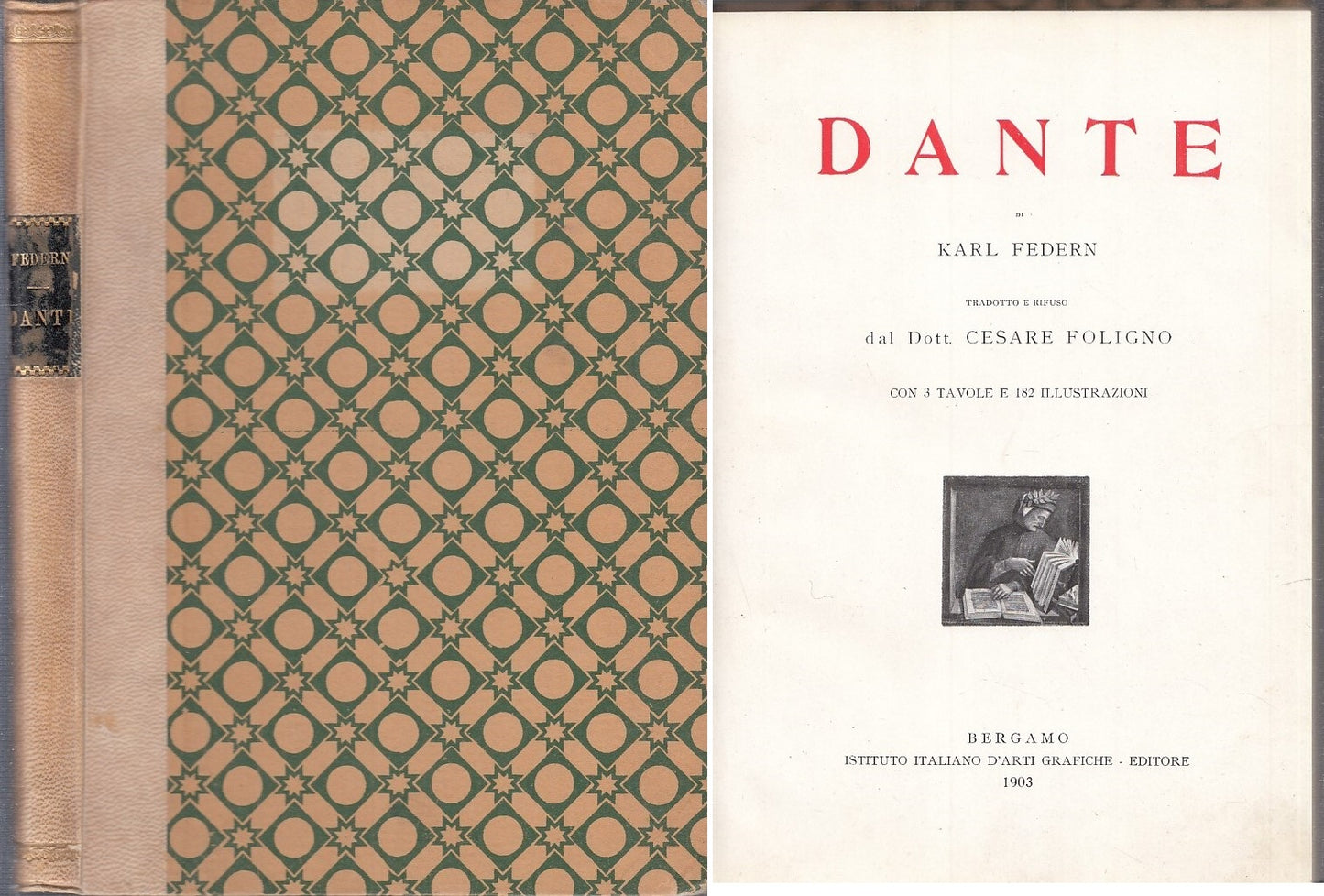 LZ- DANTE - KARL FEDERN - ISTITUTO ITALIANO D'ARTI GRAFICHE --- 1903- C - YDS574