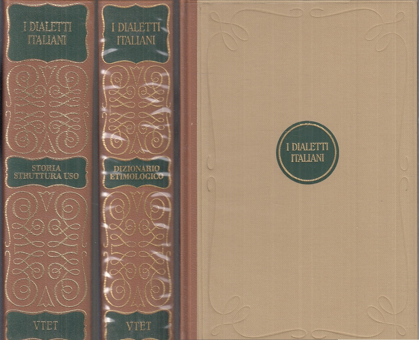 LZ- DIALETTI ITALIANI 2 VOLUMI DIZIONARIO ETIMOLOGICO STORIA -- UTET--- 1998- CS
