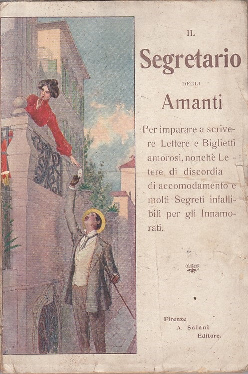 LN- IL SEGRETARIO DEGLI AMANTI - CESARE CAUSA - SALANI --- 1910 - B - YFS337