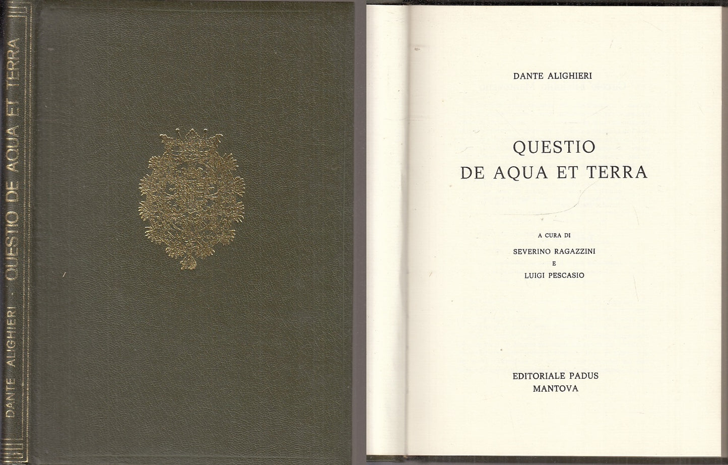 LN- QUESTIO DE AQUA ET TERRA PESCASIO- DANTE ALIGHIERI- PADUS--- 2000- B- XFS107