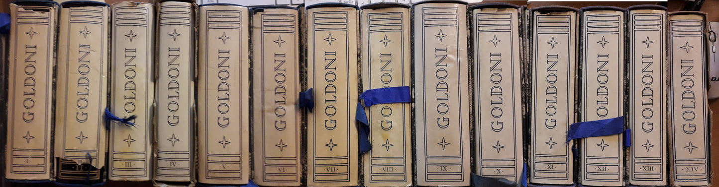 LN-TUTTE LE OPERE DI GOLDONI 14 VOLUMI -- MONDADORI - I CLASSICI-- 1973- CS- YFS