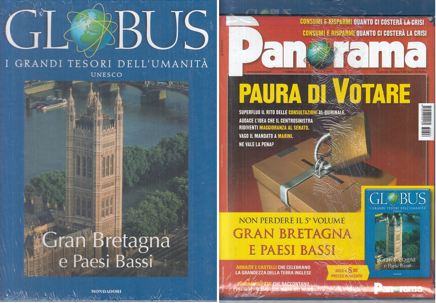 LV- GLOBUS TESORI UMANITA' UNESCO GRAN BRETAGNA-- MONDADORI --- 2007- C - ZFS510