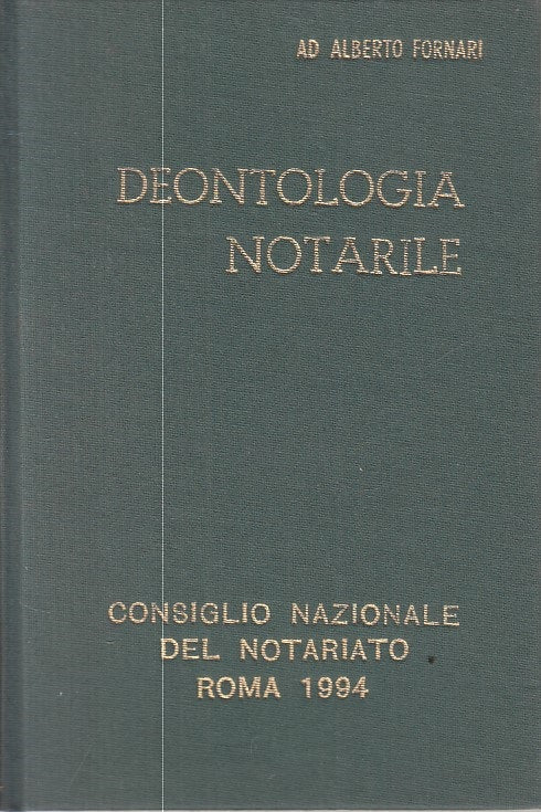 LZ- DEONTOLOGIA NOTARILE - FORNARI - NOTARIATO ROMA --- 1994 - C - ZFS125