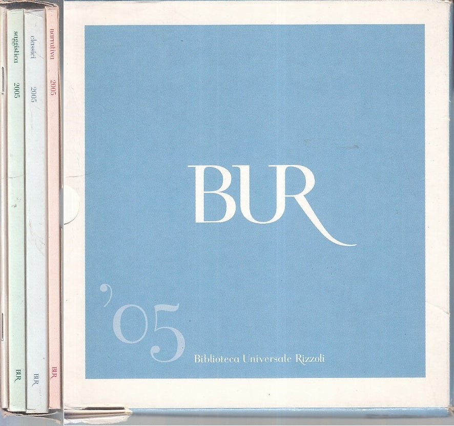 LZ- CATALOGO BUR '05 4 VOLUMETTI -- RIZZOLI - BUR -- 2004 - B - ZFS502
