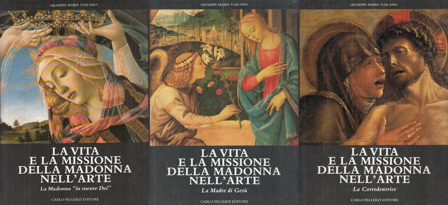 LT- VITA MISSIONE MADONNA NELL'ARTE 3 VOL- TOSCANO- PELLERZI--- 1990- CS- YFS896