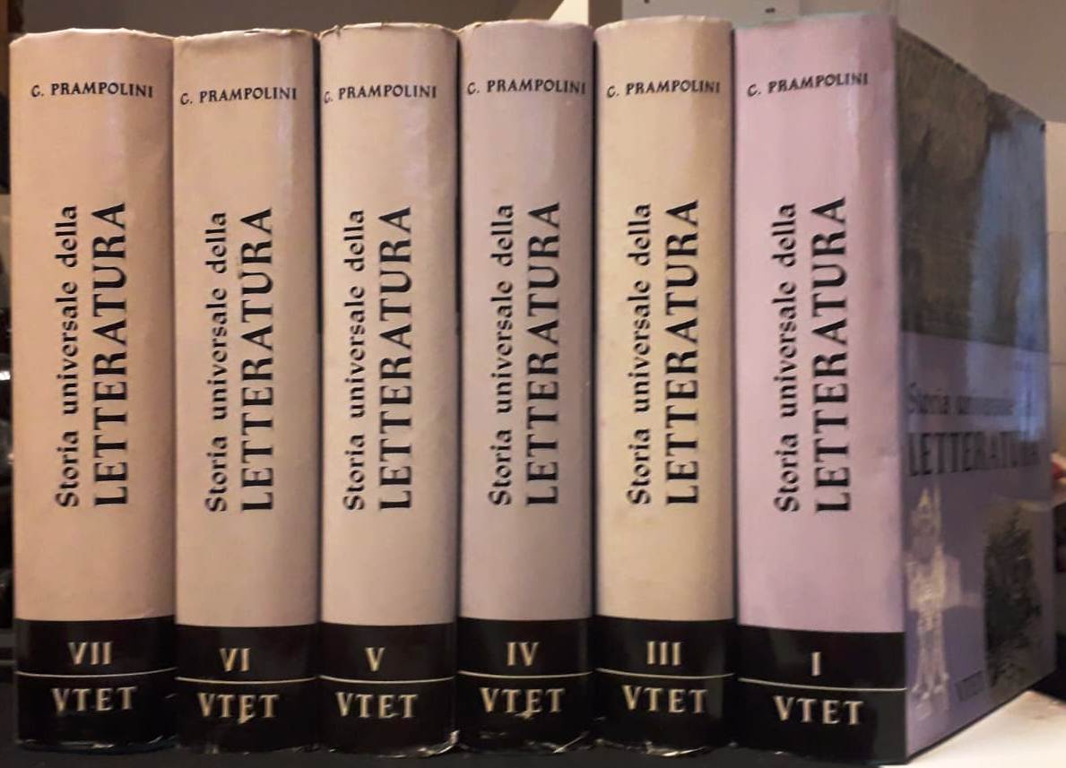 LS- STORIA UNIVERSALE DELLA LETTERATURA 1/7 (-2) - PRAMPOLINI - UTET--- 1968- CS- YFS