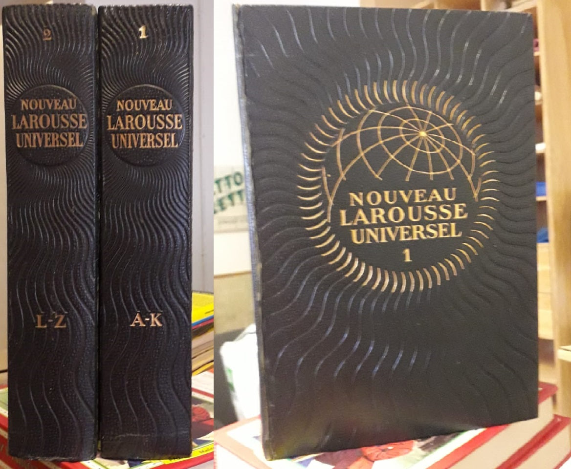 LZ- NOUVEAU LAROUSSE UNIVERSEL 2 VOLUMI OPERA COMPLETA-- LAROUSSE--- 1948- C-ZFS