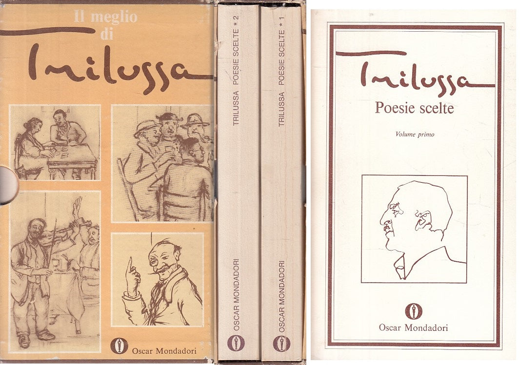 LN- POESIE SCELTE 2 VOLUMI - TRILUSSA - MONDADORI --- 1970 - B - ZFS605