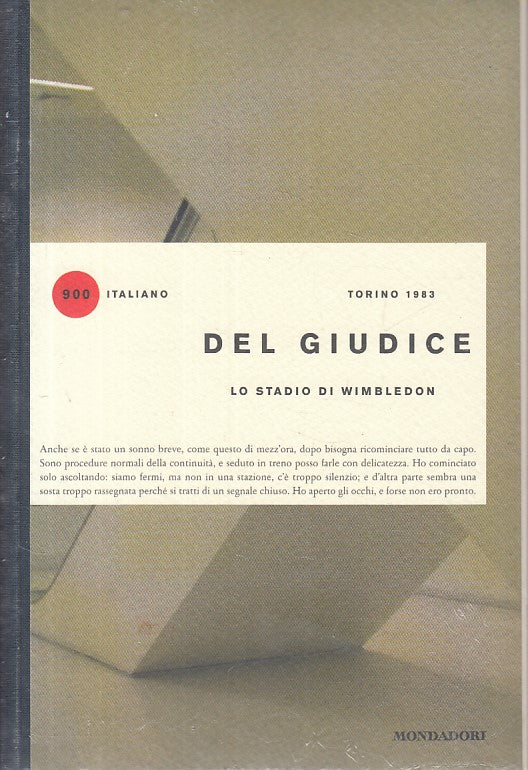 STADIO DI WIMBLEDON- DEL GIUDICE- MONDADORI- 900 ITALIANO-- 2016- C - YFS601