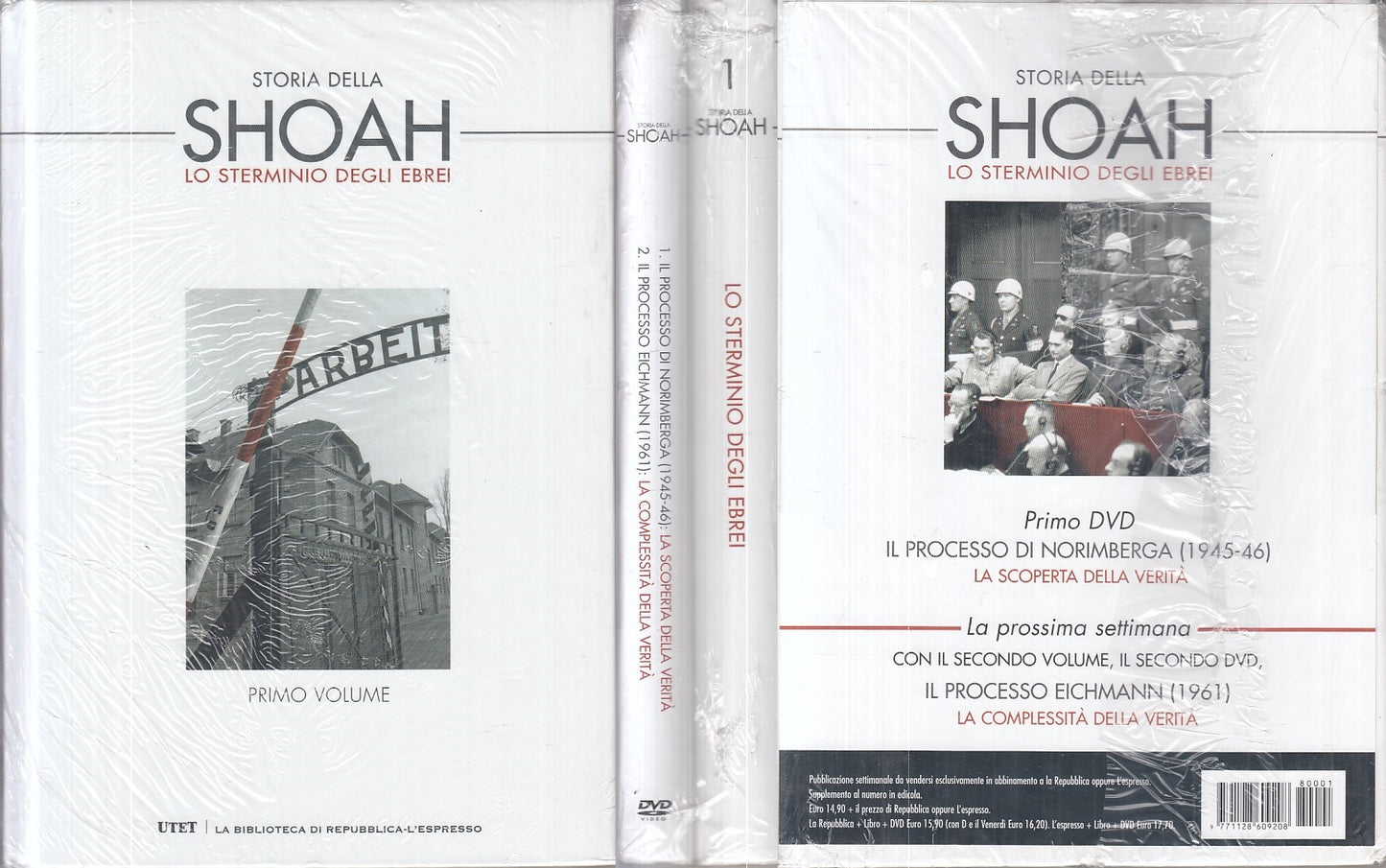 LS- STORIA SHOAH STERMINIO EBREI VOL.1 + CD-- UTET ESPRESSO--- 2005- CS - ZFS606
