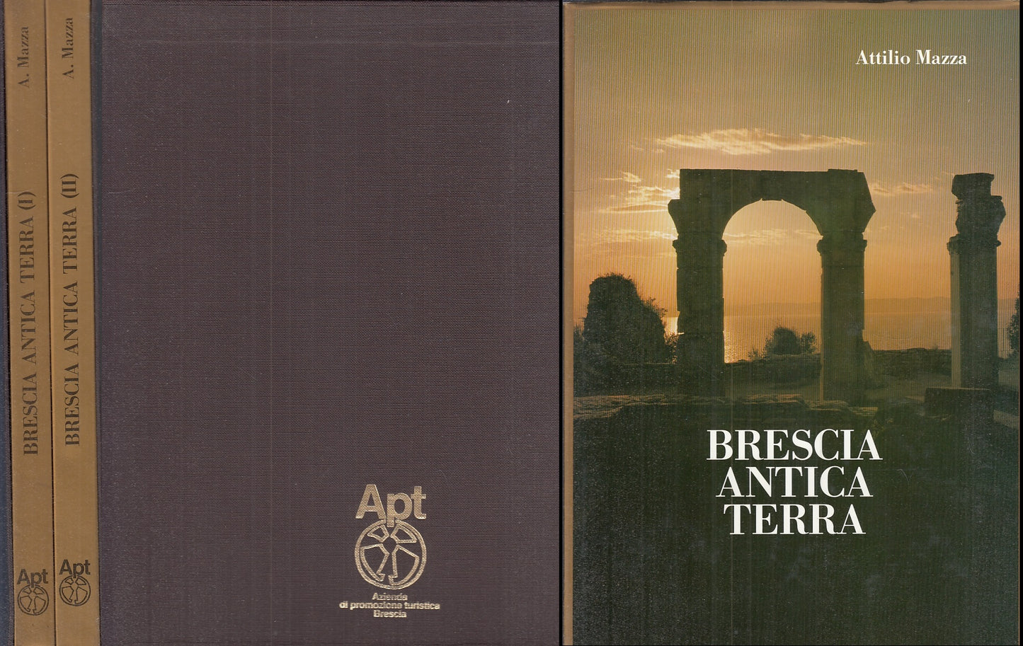LV- BRESCIA ANTICA TERRA 2 VOLUMI CITTA' PROVINCIA - MAZZA ---- 1983- CS- YFS638