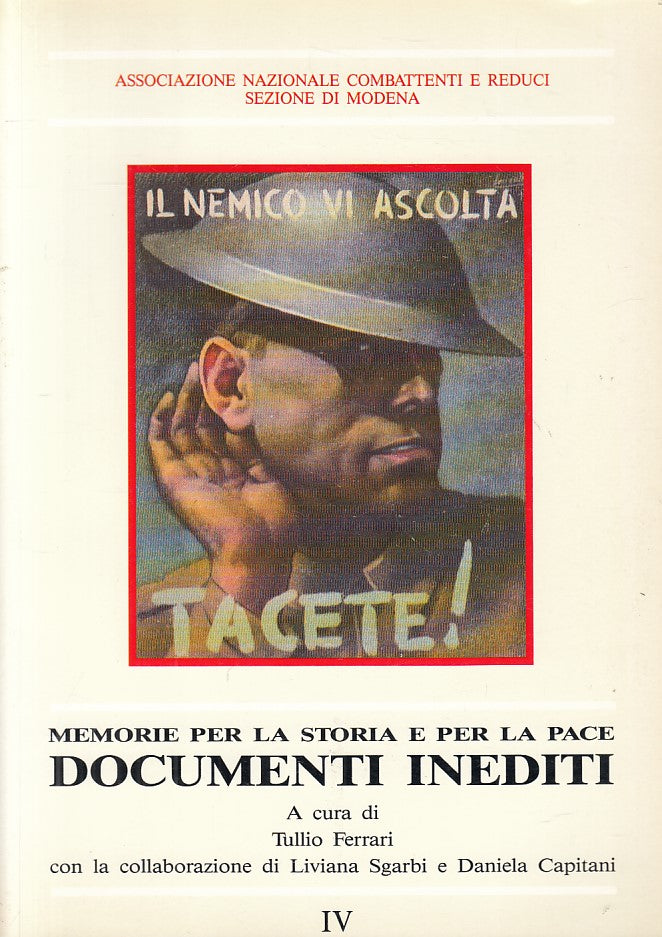LS- MEMORIE PER LA STORIA E PER LA PACE DOCUMENTI-- MODENA --- 1994 - B - ZFS485