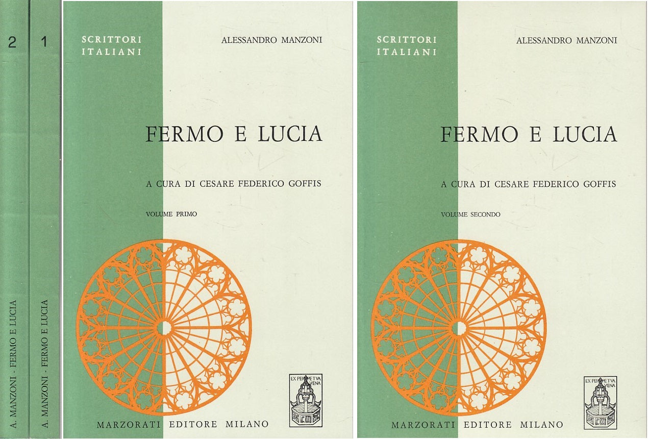LS- FERMO E LUCIA 2 VOLL. - MANZONI - MARZORATI - SCRITTORI -- 1970 - B - ZFS158