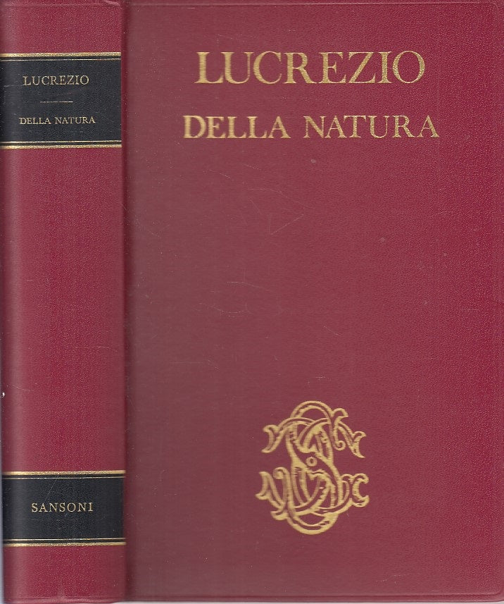 LS- DELLA NATURA - LUCREZIO - SANSONI - VOCI NEL MONDO -- 1969 - C - ZFS316