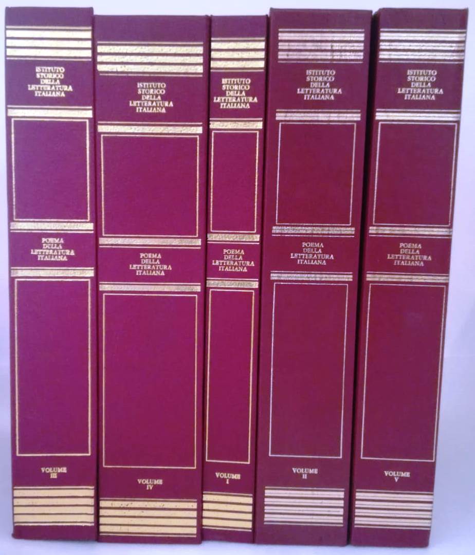 LS- POEMA DELLALETTERATURA ITALIANA 5 VOLUMI- BANCALA'- SUMMA VERITAS--- 1975- C- YFS