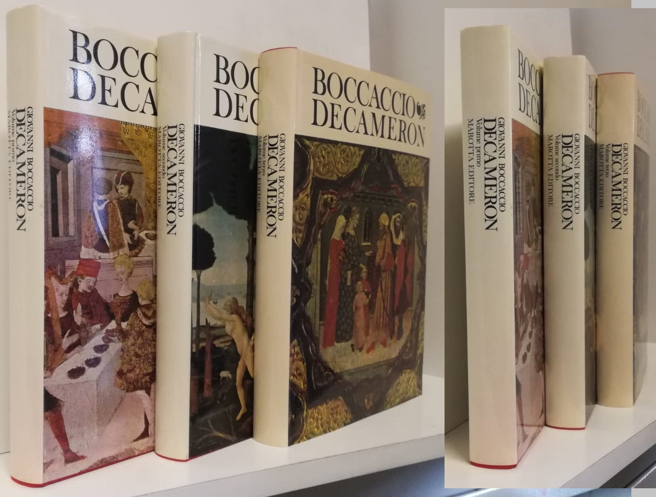 LN- DECAMERON 3 VOLUMI OPERA COMPLETA - BOCCACCIO - MAROTTA --- 1966 - CS - YFS