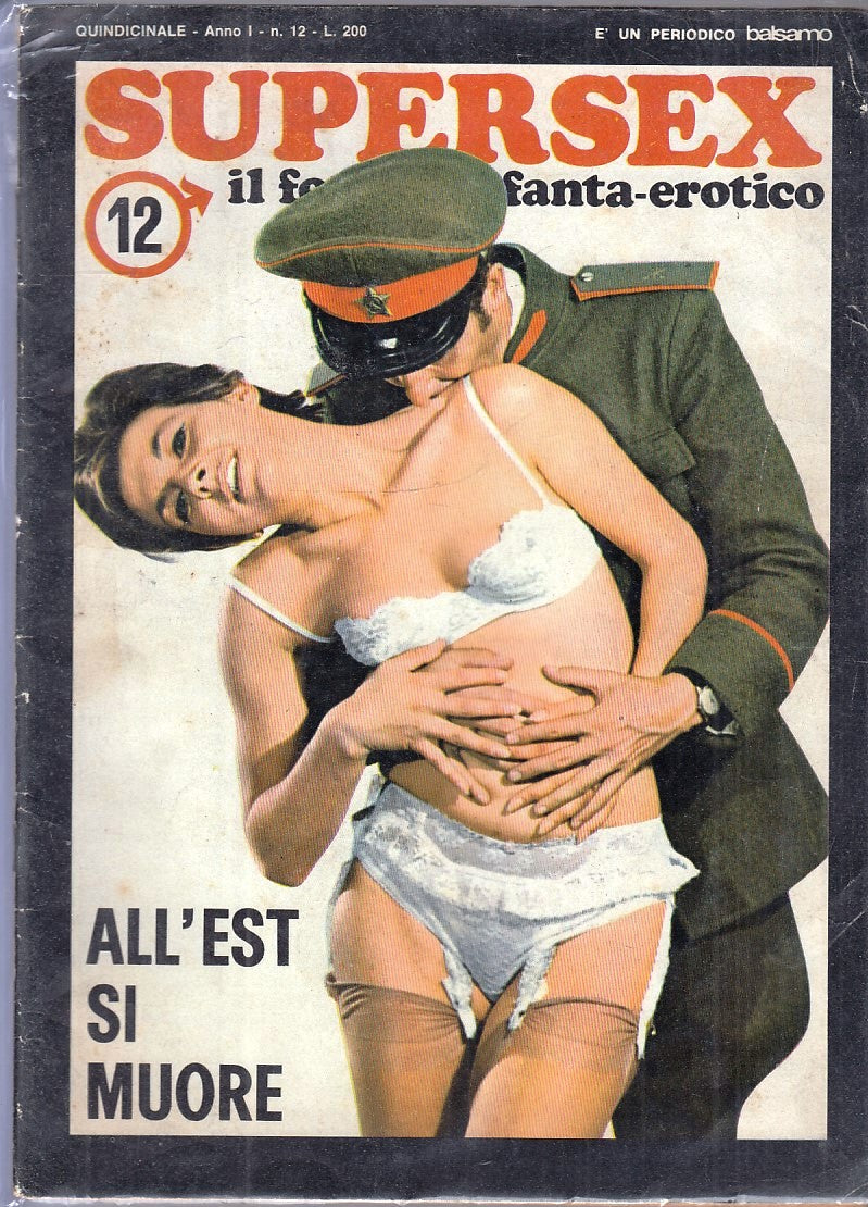LX- SUPERSEX ANNO I N-12 FOTOROMANZO EROTICO -- BALSAMO --- 1976 - S - YFS