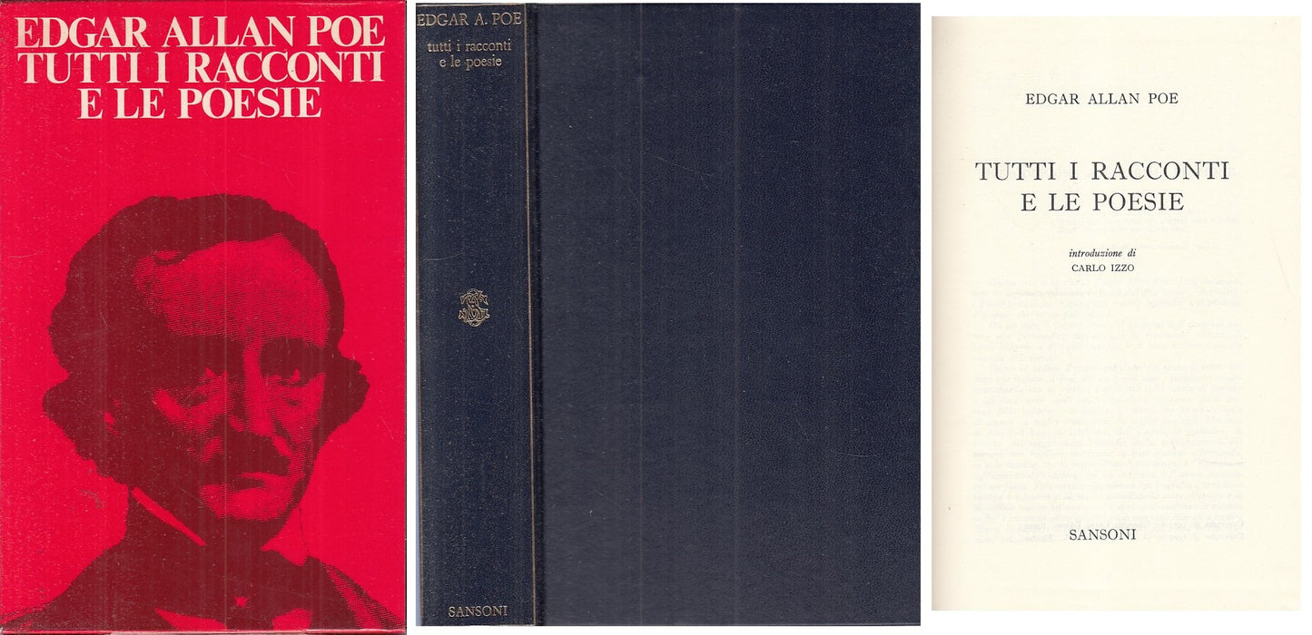 LN- TUTTI I RACCONTI E LE POESIE - EDGAR ALLAN POE- SANSONI --- 1974 - C - ZFS18