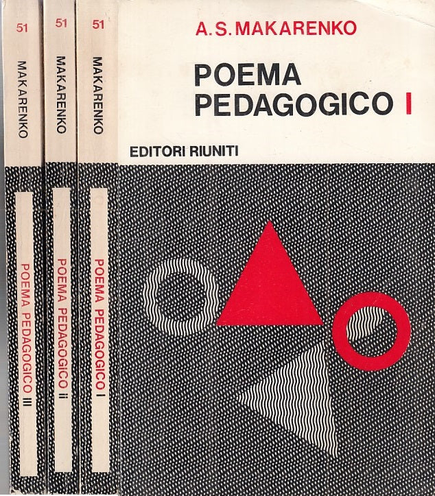 LS- POEMA PEDAGOGICO 3 VOLL. - MAKARENKO - RIUNITI --- 1976 - B - ZFS243