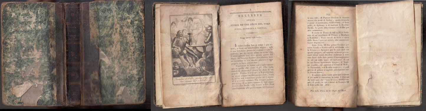 LH- BELLEZZE STORIA DE' TRE REGNI DEL NORD SVEZIA - DURDENT---- 1819- C- XFS110