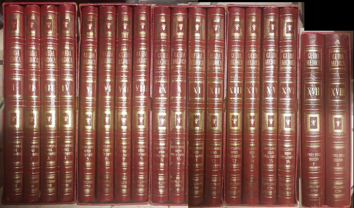 LZ- ENCICLOPEDIA GUIDA MEDICA 1/XVIII 16+2 COMPLETA -- FABBRI --- 1964 - C - ZFS