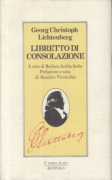 LS- LIBRETTO DI CONSOLAZIONE - LICHTENBERG - RIZZOLI --- 1981 - CS - YFS173