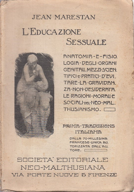 LZ- L'EDUCAZIONE SESSUALE - JEAN MARESTAN - FIRENZE --- 1915 - B - ZFS58