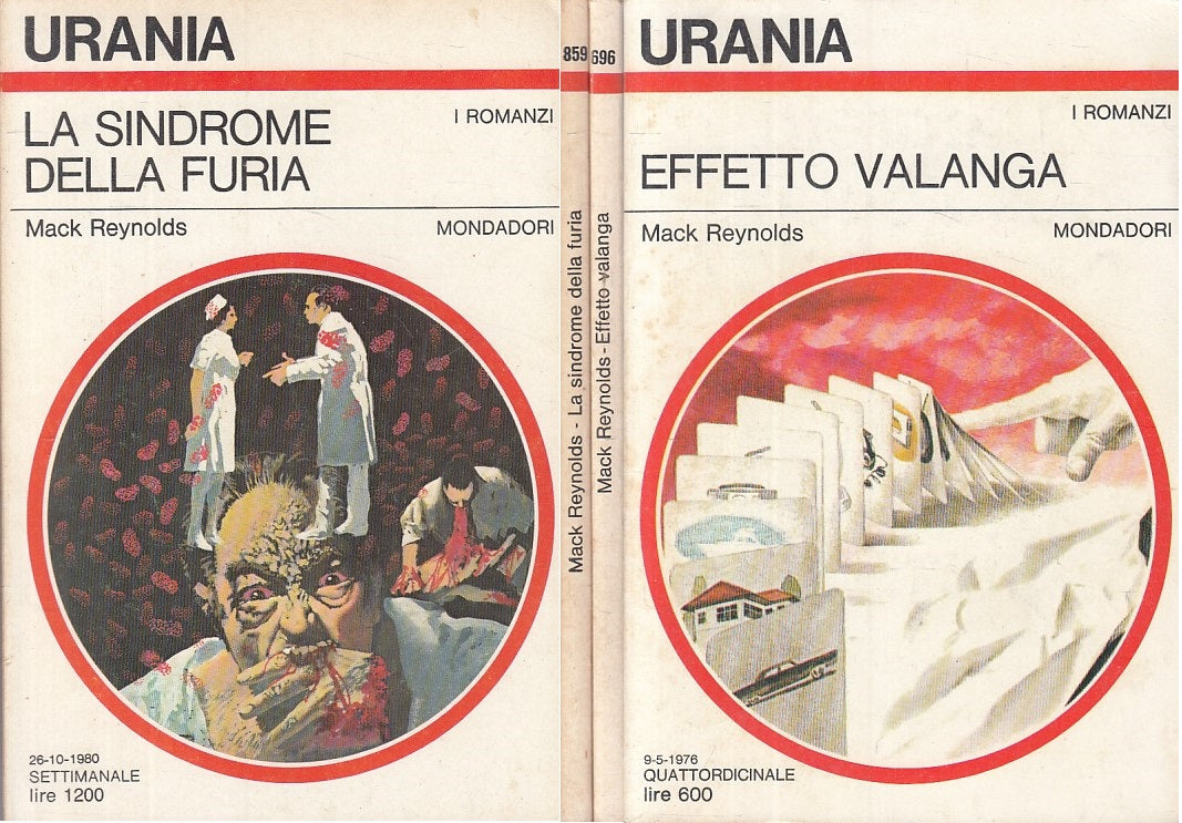 LF- URANIA N.859 696 SINDROME FURIA EFFETTO VALANGA - REYNOLDS -- 1976 - B