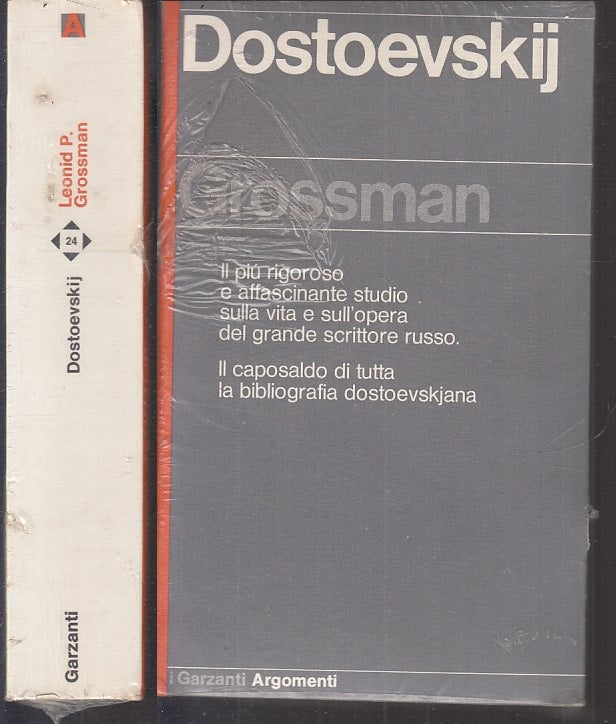 LN- DOSTOEVSKIJ BLISTERATO - GROSSMAN - GARZANTI - ARGOMENTI -- 1977 - B - XFS10