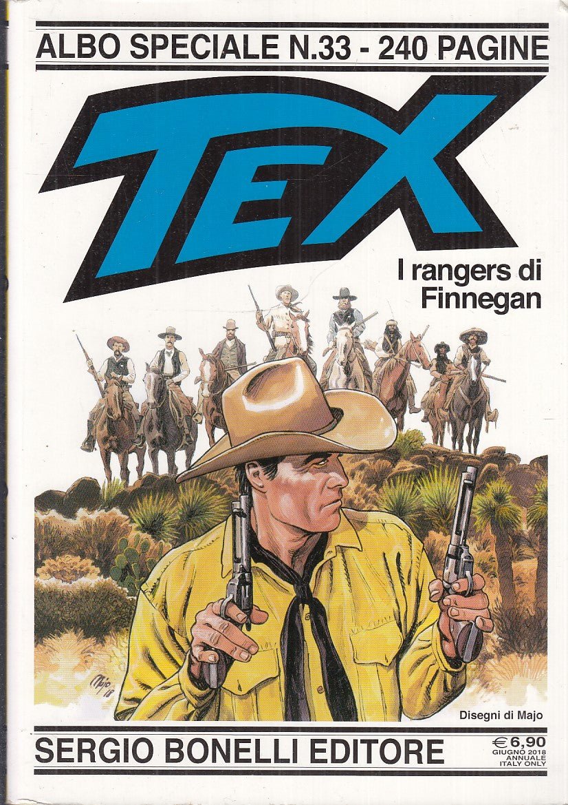 FB- TEX SPECIALE TEXONE N.33 I RANGERS DI FINNEGAN -- BONELLI - 2018 - B - TCX