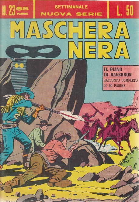 FZ- MASCHERA NERA N.23 NUOVA SERIE OTTIMO/EDICOLA -- CORNO - 1963 - S - TCX