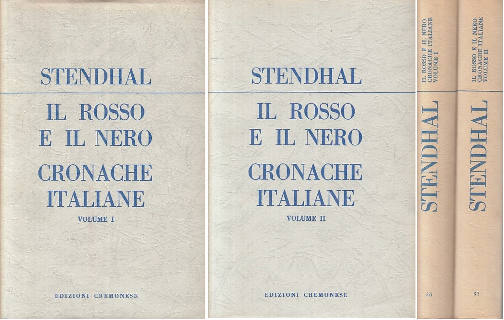 IL ROSSO E NERO CRONACHE ITALIANE- STENDHAL- CREMONESE --- 1957 - CS - YFS175