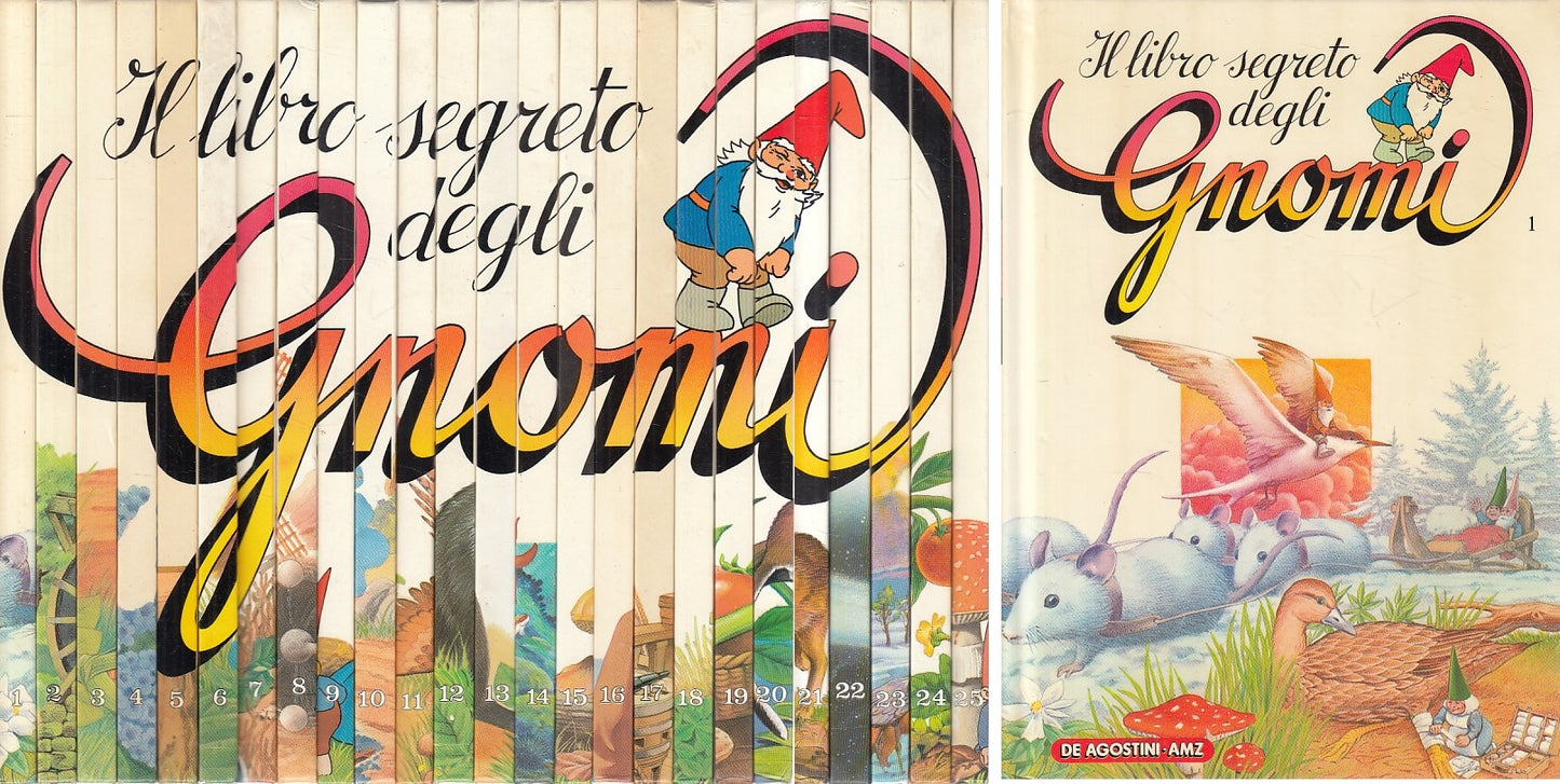 LN- LIBRO SEGRETO GNOMI 25 VOLL. COMPLETA-- DE AGOSTINI AMZ--- 1986 - C - ZFS250