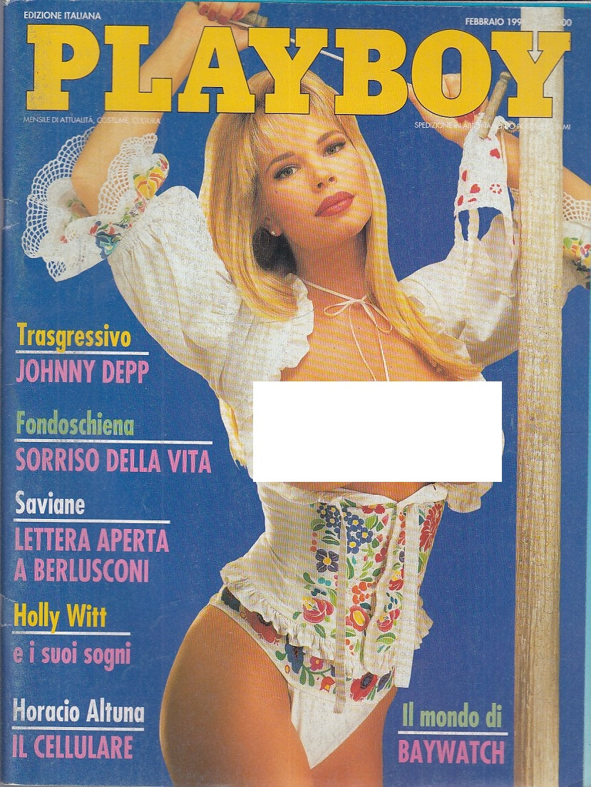 LX- PLAYBOY FEBBRAIO HOLLY WITT COMPLETO DI POSTERINO ----- 1996 - S - YFS