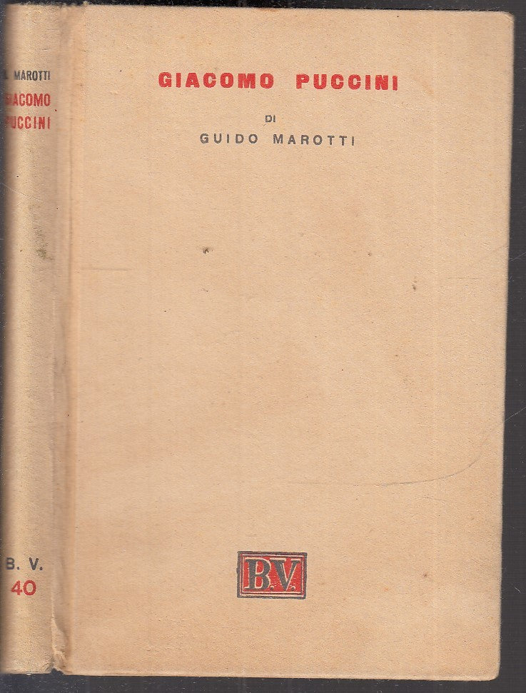 LS- GIACOMO PUCCINI - GUIDO MAROTTI - VALLECCHI --- 1949 - C - XFS114