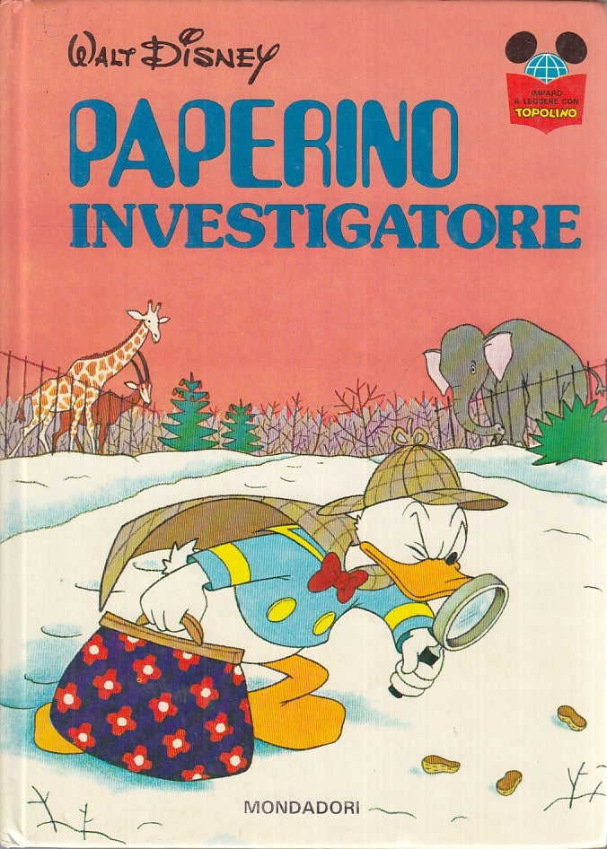FD- IMPARO A LEGGERE CON TOPOLINO PAPERINO INVESTIGATORE-- MONDADORI- 1976- C- RGZ