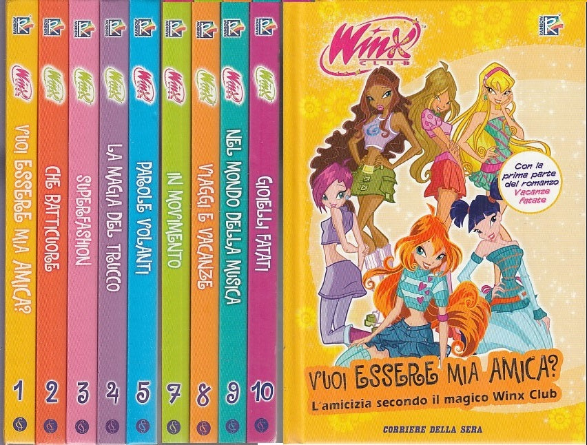 LB- WINX CLUB 9 VOLUMI MANCA NUMERO 6 -- CORRIERE DELLA SERA --- 2006 - C- RGZ