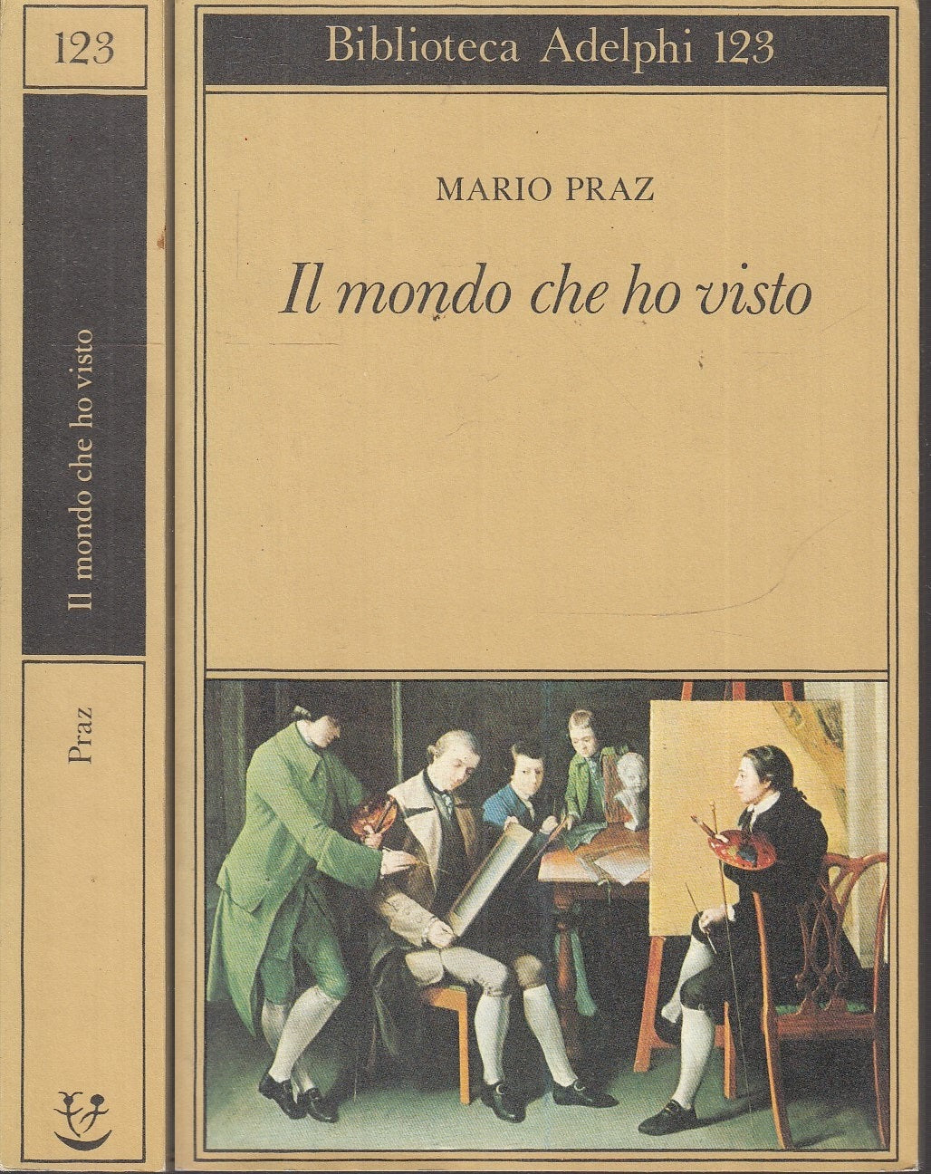 LS- IL MONDO CHE HO VISTO- MARIO PRAZ- ADELPHI- BIBLIOTECA 123-- 1982- B- XFS114