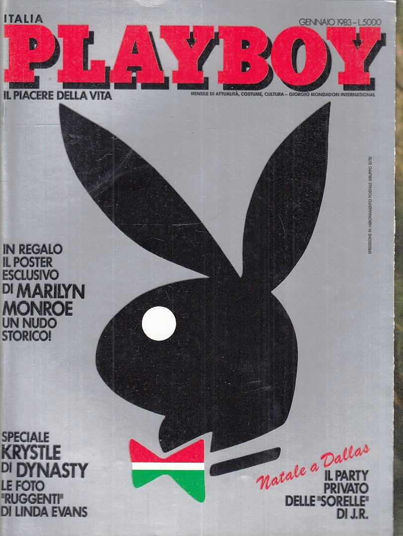 LX- PLAYBOY GENNAIO SPECIALE KRISTLE COMPLETO DI POSTERINO ----- 1983 - S - YFS